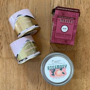 Set of 4 brand new candles